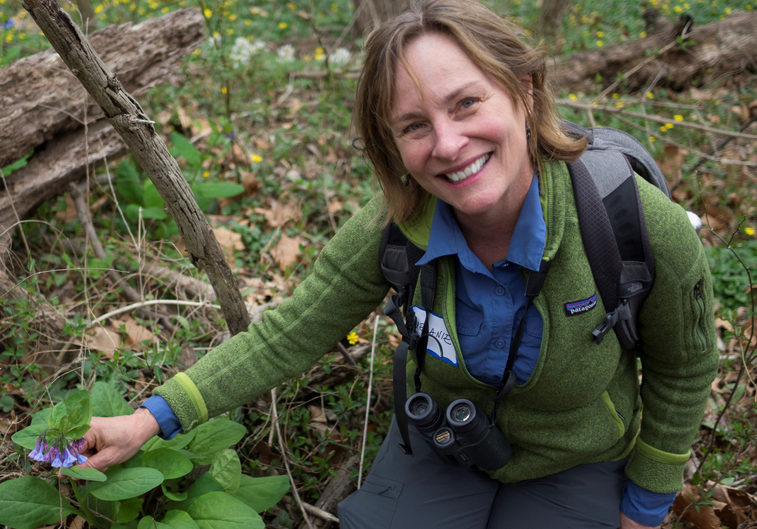 Naturalist Melanie Choukas-Bradley at home in the forest