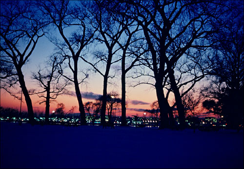 Winter sunset at Hains Point