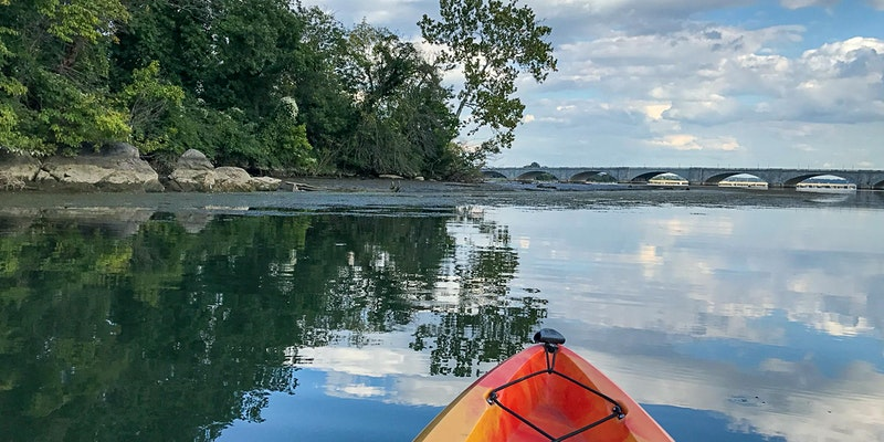 Kayaking near Theodore Roosevelt Island.